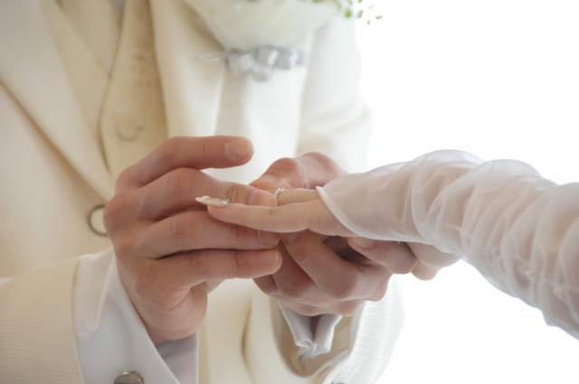 結婚式・指輪交換