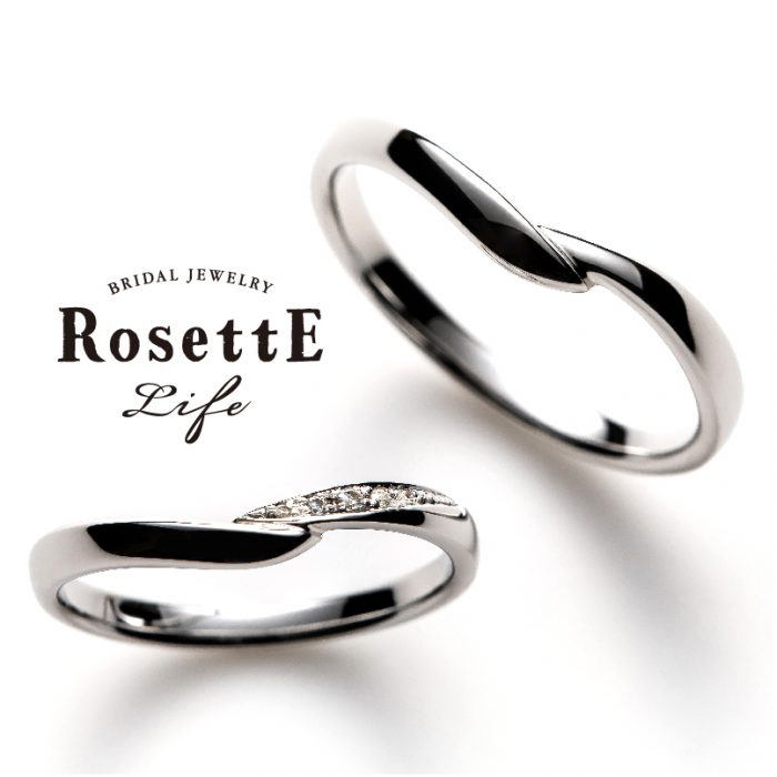 RosettE LifeのV字ラインの結婚指輪