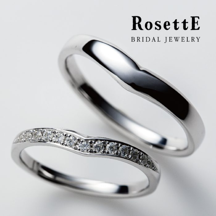 RosettEのV字ラインの結婚指輪